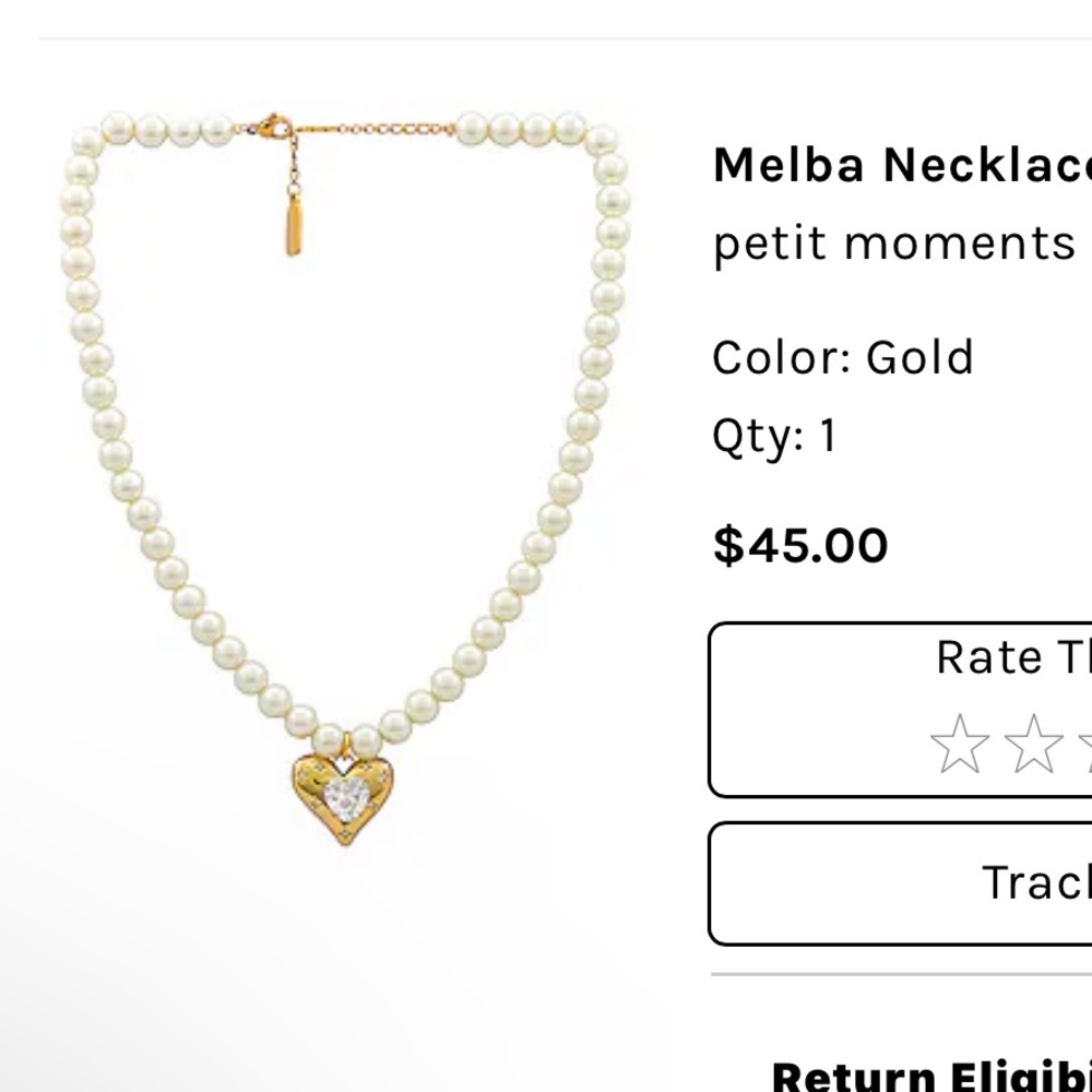 Pearl necklace. No flaws.